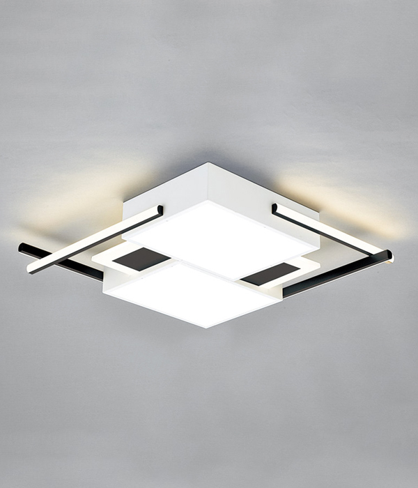 아시아75W 국산LED방등 큰방등 안방조명(블랙)