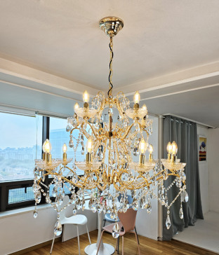 오베르 촛대 15등(900파이 크롬/골드) 크리스탈샹들리에 대형샹들리에